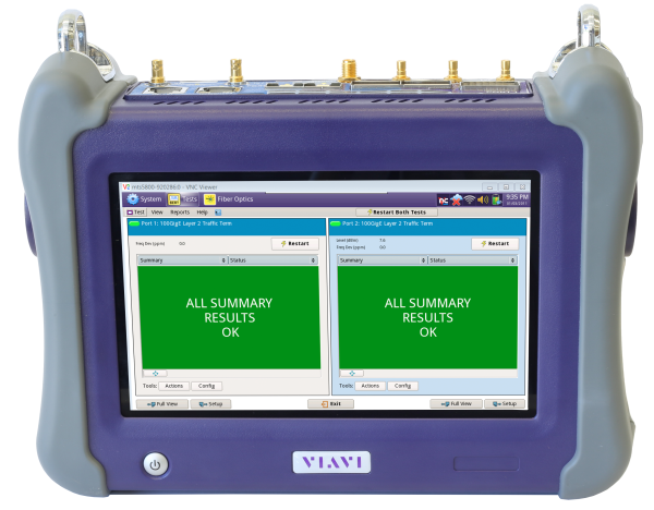VIAVI MTS5800-GE-100GE - комплект MTS 5800-100G: 1GE, 10GE, 100GE с оптическими трансиверами