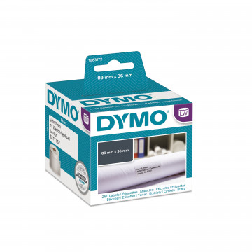 DYMO 1983172 - этикетки адресные бумажные, 89х36 мм, 1x260 шт/рул (6 рулонов в упаковке)