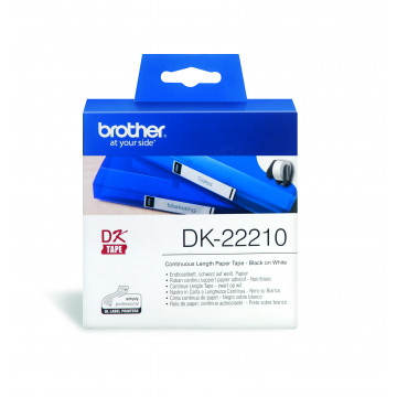 BROTHER DK-22210 - лента непрерывная бумажная белая 29 мм х 30,48 м