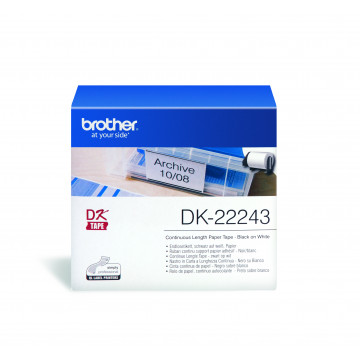 BROTHER DK-22243 - лента непрерывная бумажная белая 102 мм х 30,48 м