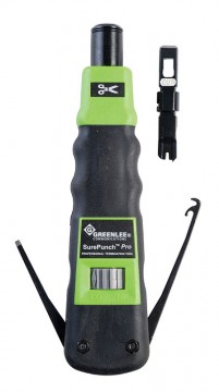 Greenlee PA3591 - ударный инструмент SurePunch Pro PDT для расшивки кабеля на кросс с обрезным лезвием 66/110