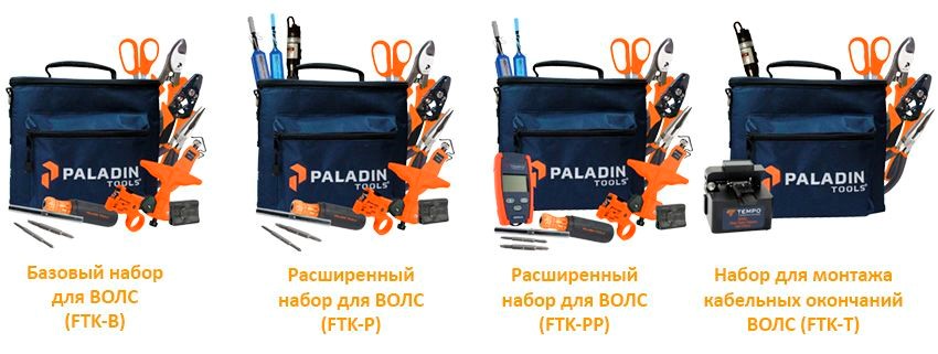 4 новых набора инструментов для ВОЛС от Paladin Tools