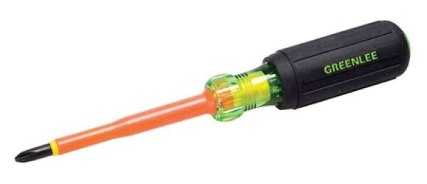 Greenlee GT-0153-33-INS - отвертка крест изолированная до 1000В,#2х4"