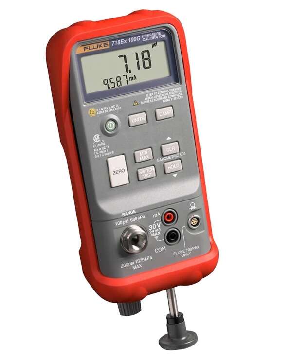 Fluke 718Ex 100G - взрывобезопасный калибратор давления