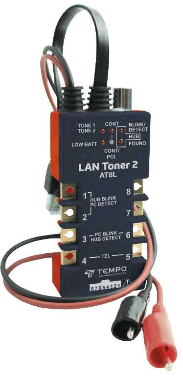 Tempo AT8L - тональный генератор серии LANToner 2 с функциями тестирования локальной сети