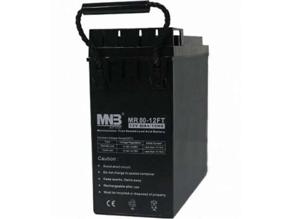 MNB MR80-12FT Аккумуляторная батарея серии MR (12 В, 80 Ач, 562х115х187 мм, 26 кг)