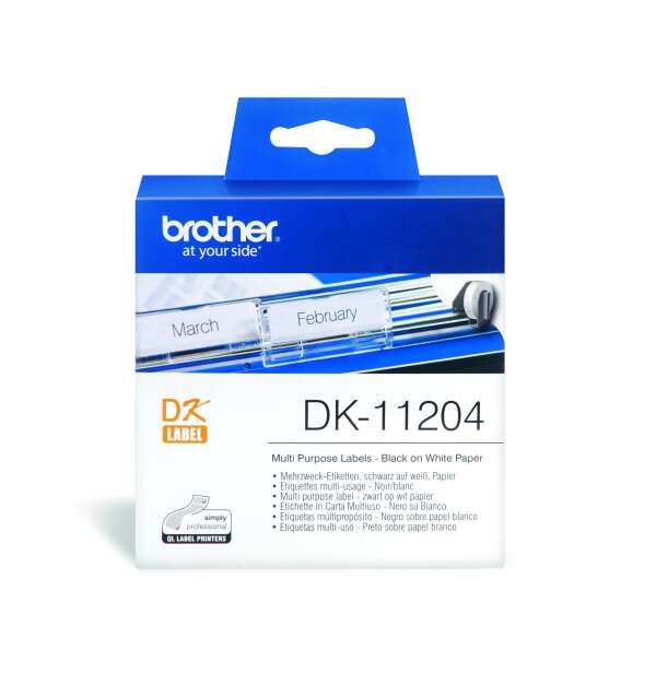 BROTHER DK-11204 - наклейки универсальные 17х54 мм