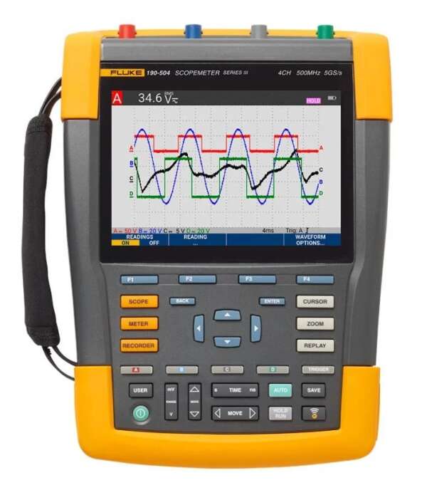 Fluke ScopeMeter 190-102-III-S - осциллограф цифровой, 100 МГц, 2 канала, III серия, с комплектом SCC-293