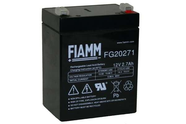 FIAMM FG 20271 - батарея аккумуляторная серии FG (12 В, 2,7 Ач, 79х55,5х102 мм, 1,13 кг)