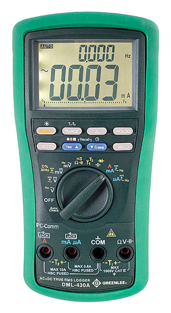 GreenLee DML-430A - профессиональный цифровой мультиметр-регистратор