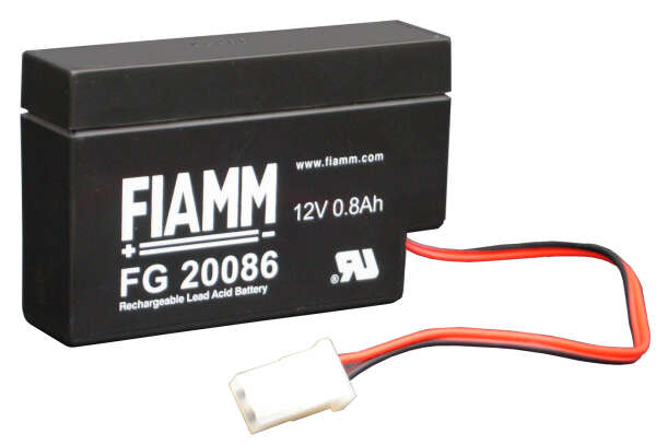 FIAMM FG 20086 - батарея аккумуляторная серии FG (12 В, 0,8 Ач, 96х25х62 мм, 0,35 кг)