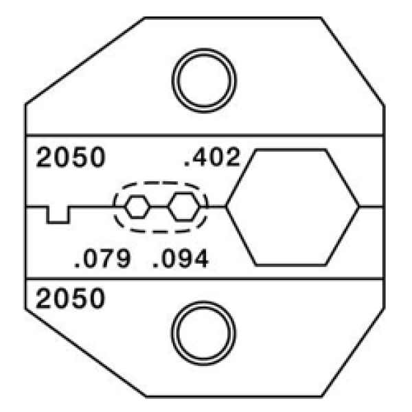 Матрица для 1300/8000 BNC/TNC : RG8 RG213