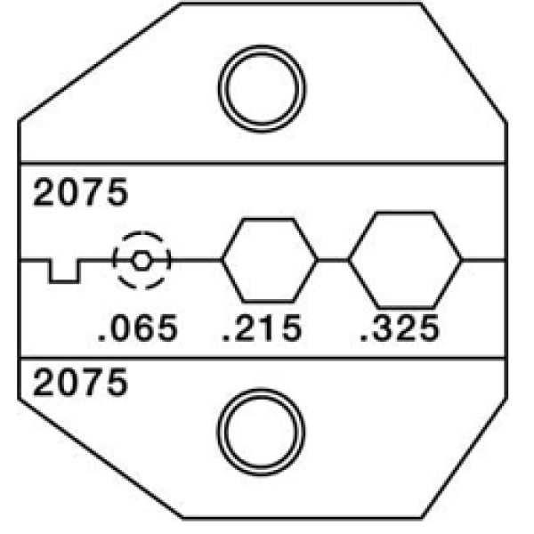Матрица для 1300/8000 BNC/TNC: RG58 RG59 RG62AU RG6 Teflon/Plenum