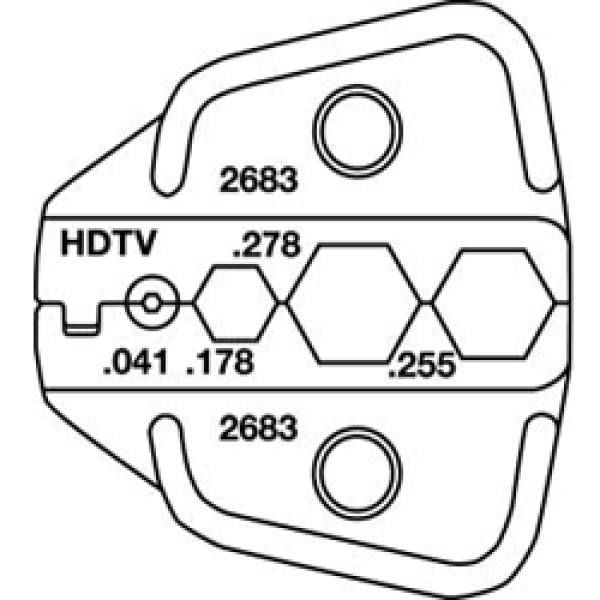 Матрица для 1600 BNC/TNC HDTV Belden 1855A 1865A 1505A 1505F 1694A 1694F