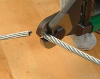  Кабелерез для стального провода и тросов
