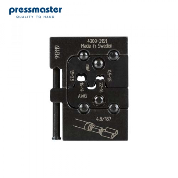 Матрица Pressmaster 4300-3151 - для клеммных наконечников: 0.5 - 1.0 мм² и 1.5 - 2.5 мм²