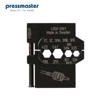 Матрица Pressmaster 4300-3141 - для оптических коннекторов: 3.25 мм и 3.84 мм и 4.52 мм и 5.41мм