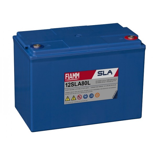FIAMM 12 SLA 50L - батарея аккумуляторная серии SLA (12 В, 50 А/ч, 261х174х219 мм, 21 кг)