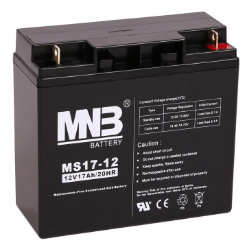 MNB MS17-12 Аккумуляторная батарея серии MS (12 В, 17 Ач, 181х77х160 мм, 4,92 кг)