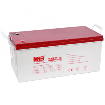 MNB MM200-12 Аккумуляторная батарея серии MM (12 В, 200 Ач, 523х240х219 мм, 62,4 кг)