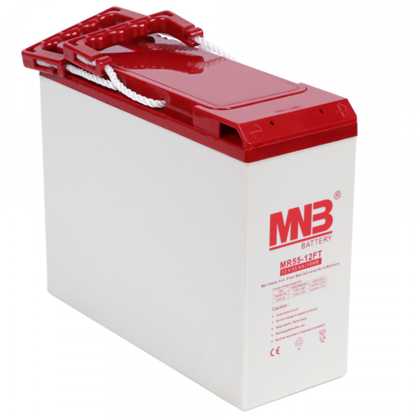 MNB MR55-12FT Аккумуляторная батарея серии MR (12 В, 55 Ач, 291х106х223 мм, 17 кг)