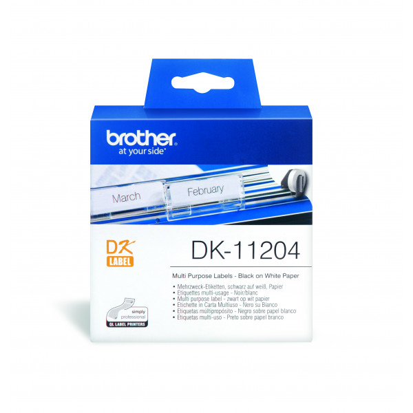 BROTHER DK-11204 - наклейки универсальные 17х54 мм