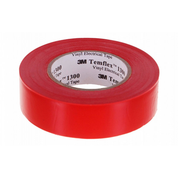 3M Temflex™ 1300 - изоляционная лента, красная, 15 мм х 10 м х 0,13 мм