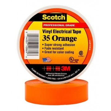 3M Scotch® 35 - изоляционная лента высшего класса, оранжевая, 19 мм х 20 м х 0,18 мм