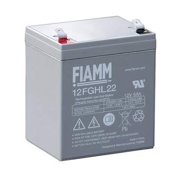 FIAMM 12FGHL22 - батарея аккумуляторная серии FGHL (12 В, 5 А/ч, 90х70х102 мм, 2 кг)