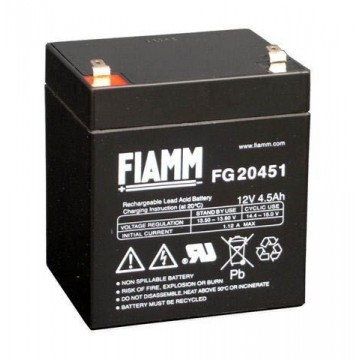 FIAMM FG 20451 - батарея аккумуляторная серии FG (12 В, 4,5 Ач, 90х70х102 мм, 1,58 кг)