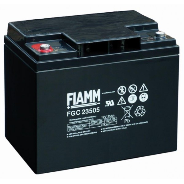 FIAMM FGC 23505 - батарея аккумуляторная серии FGC (12 В, 35 Ач, 196х132х170 мм, 12,7 кг)