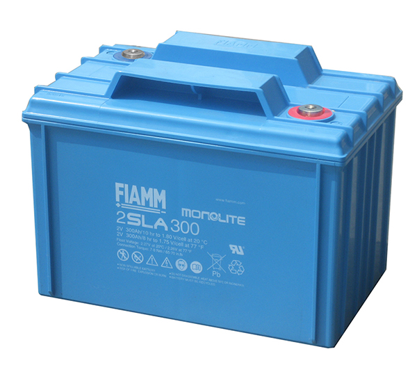 FIAMM 2 SLA 300 - батарея аккумуляторная серии SLA (2 В, 300 Ач, 271х173х202 мм, 19 кг)
