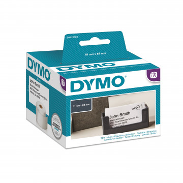 DYMO S0929100 - этикетки для бэйджей, 89х51 мм, 300 шт/рул (6 рулонов в упаковке)