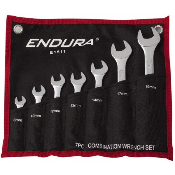 Endura E1511 - набор комбинированных гаечных ключей , 7 шт (8 - 19 мм)